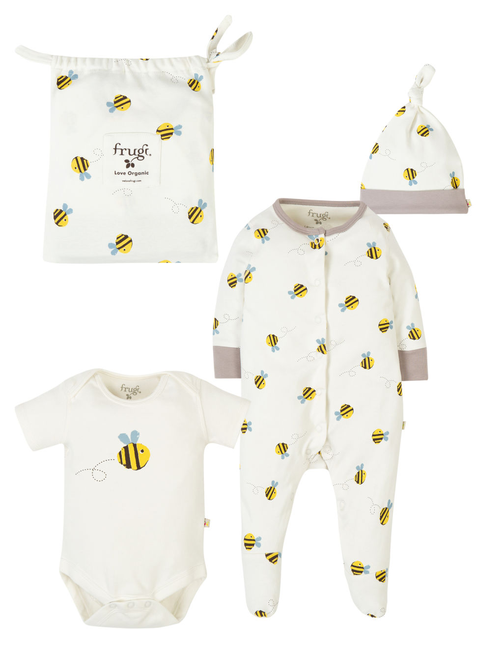 3pc Organic Cotton Gift Set (7lbs-1 Yrs)