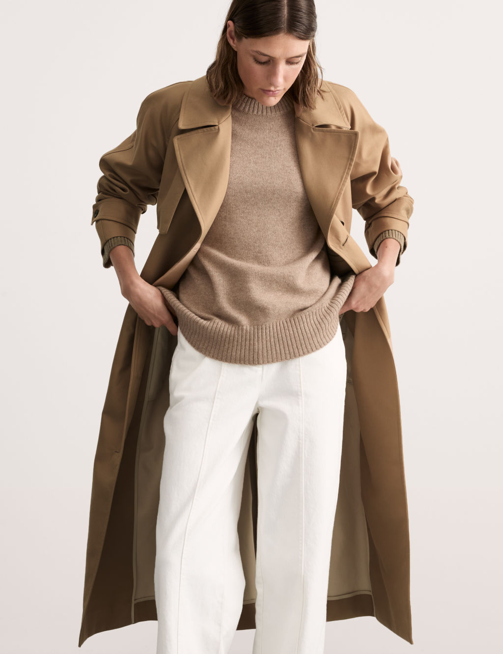 Pure Cotton Belted Trench Coat 5 of 9