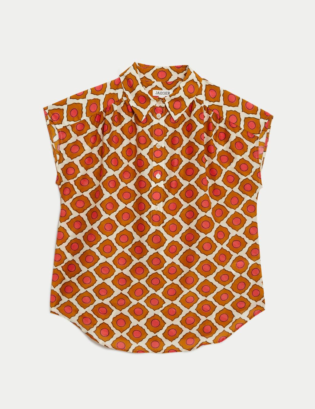 Cotton Rich Geometric Top 1 of 6