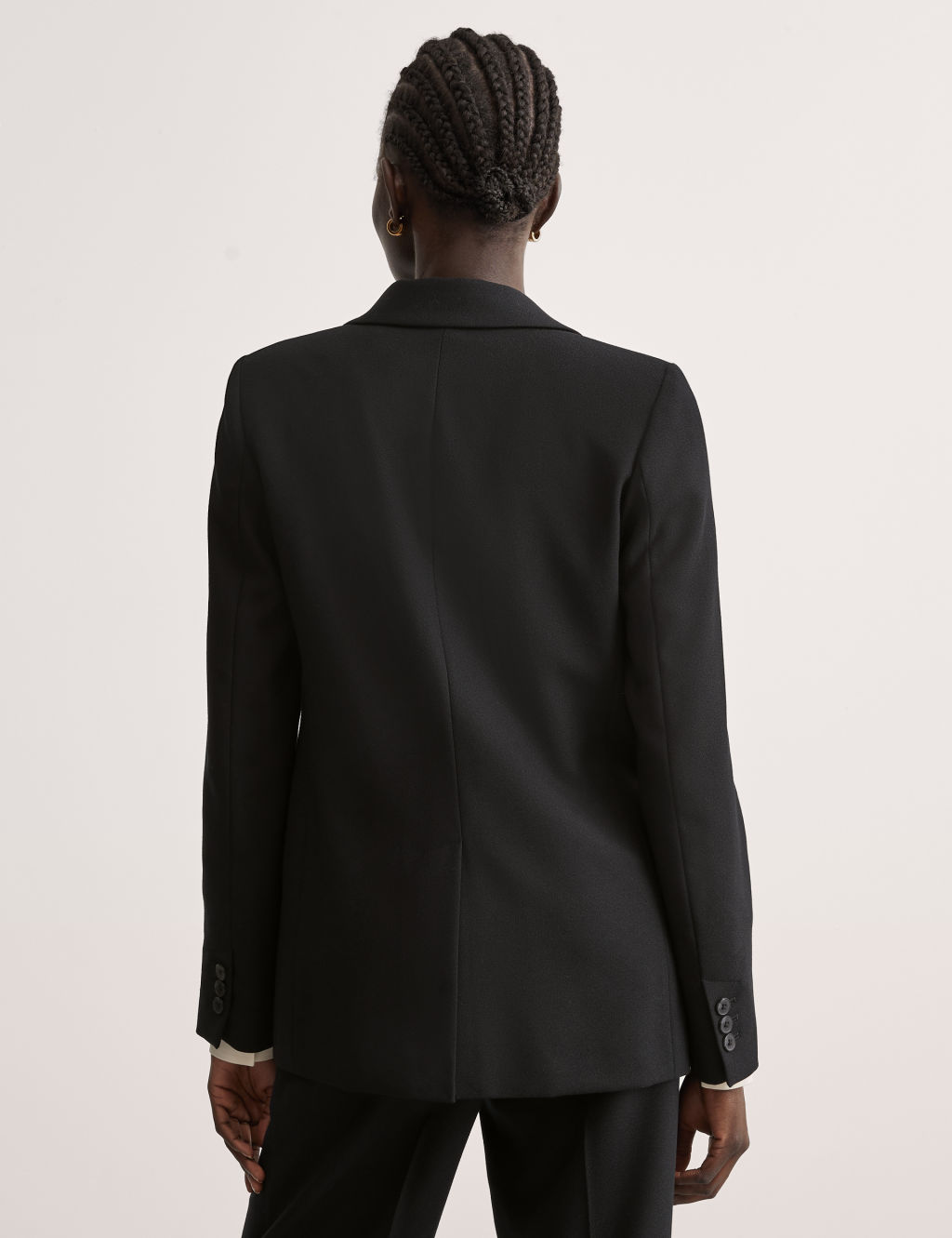 Pure Wool Crepe Single Breasted Blazer 5 of 9