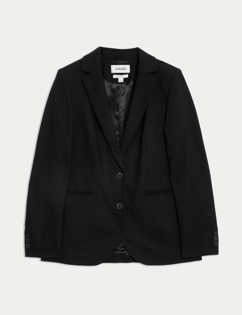 Pure Wool Crepe Single Breasted Blazer 1 of 9