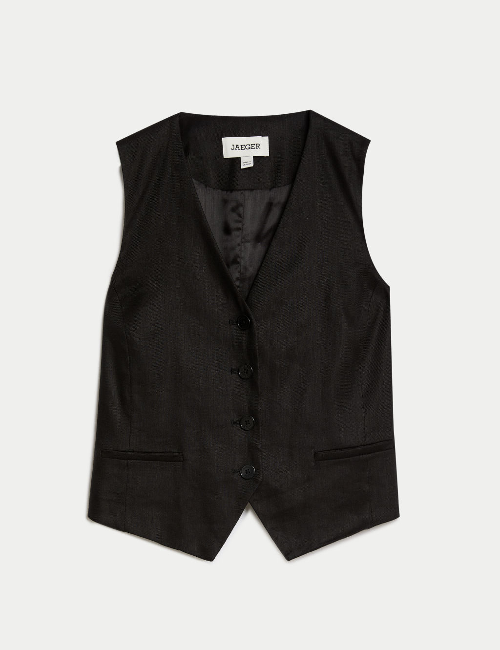 Linen Blend Waistcoat 1 of 7