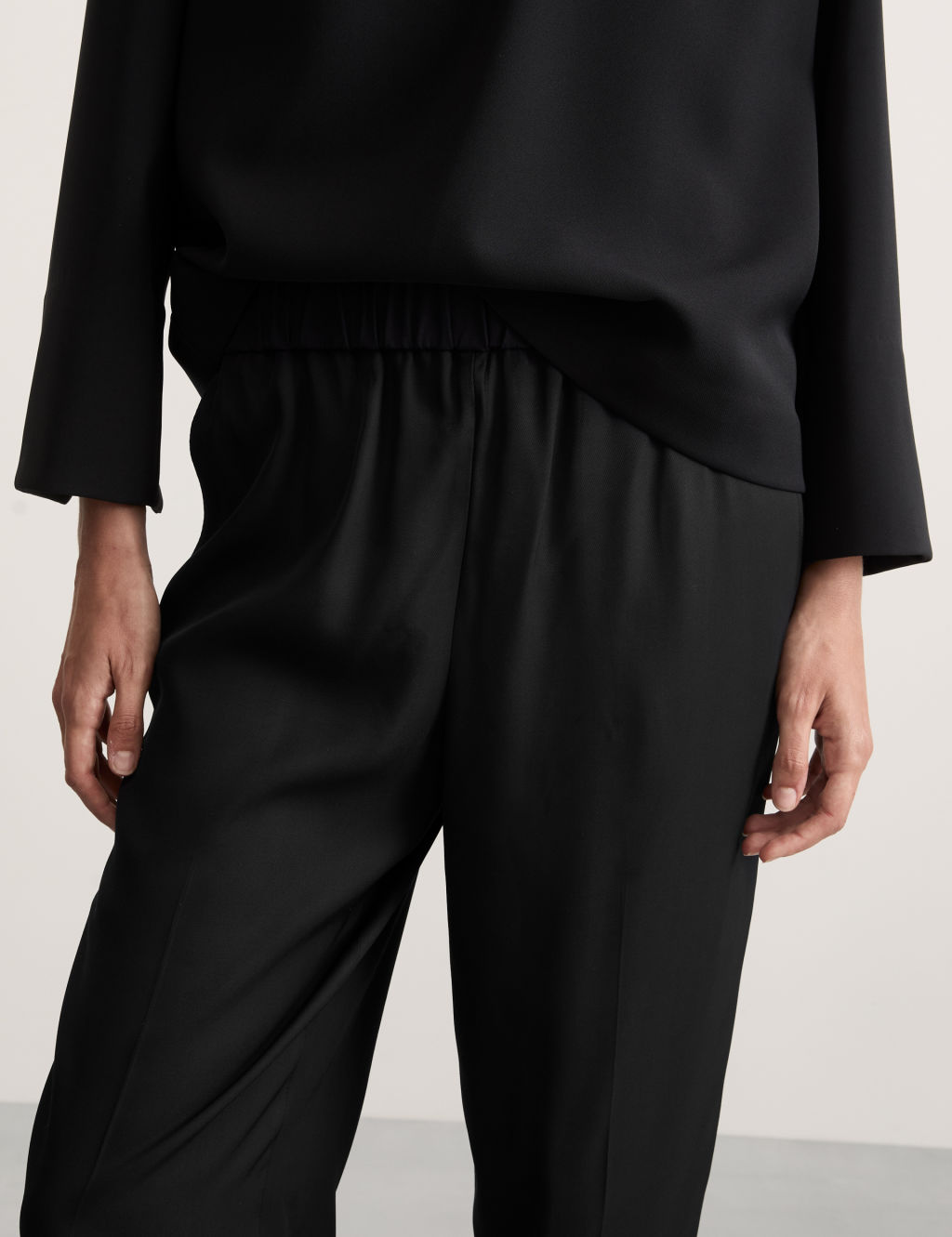 Elasticated Waist Relaxed Trousers