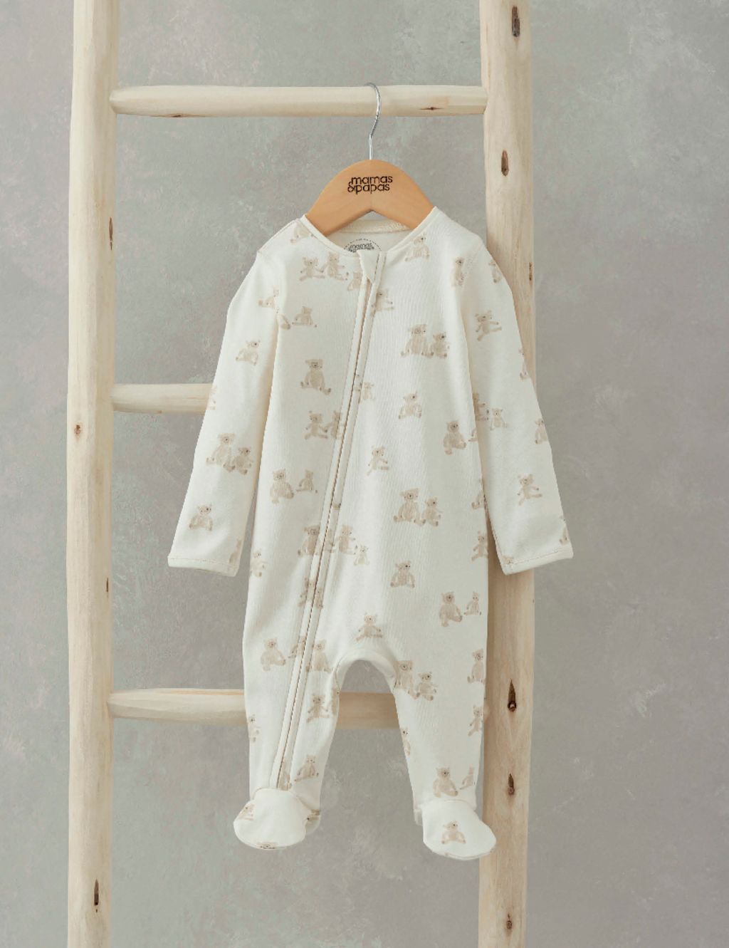 Teddy Bear Print All In One (6½lbs-1 Yrs)
