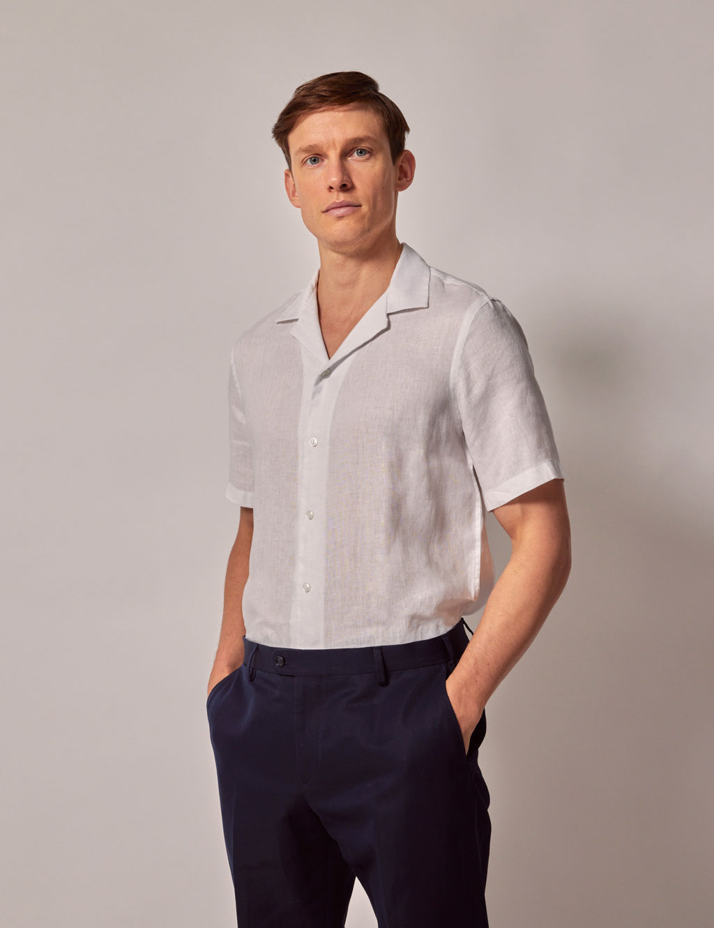 Pure Linen Shirt | Hawes & Curtis | M&S