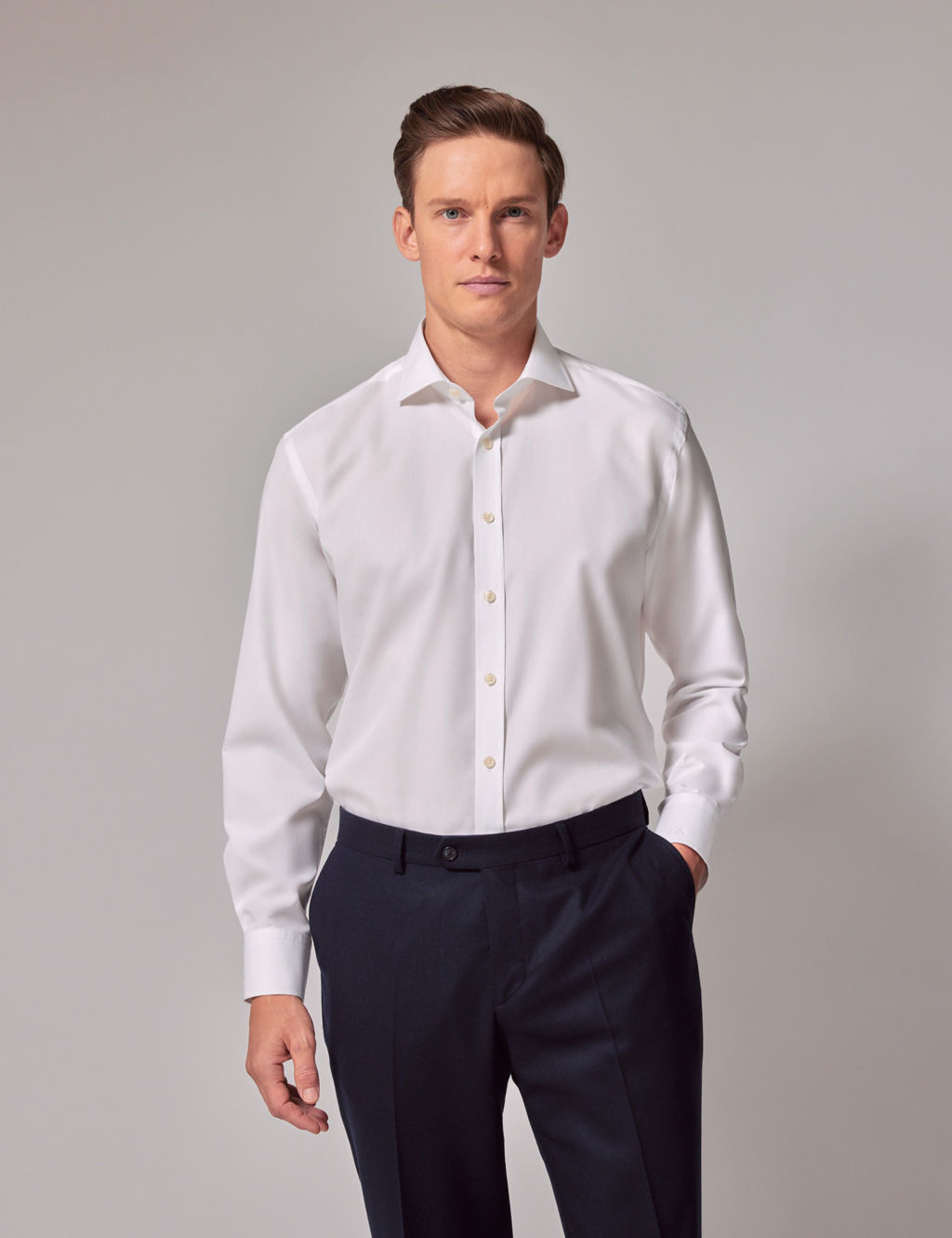 Regular Fit Easy Iron Pure Cotton Shirt