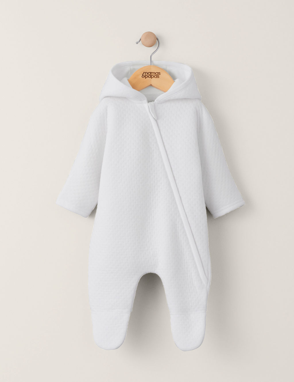 Cotton Rich Zip Pramsuit (7lbs-9 Mths)