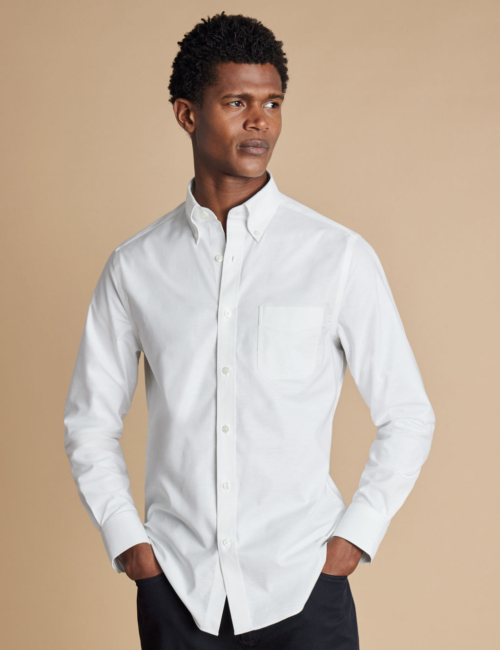 Non Iron Cotton Rich Oxford Shirt 2 of 7