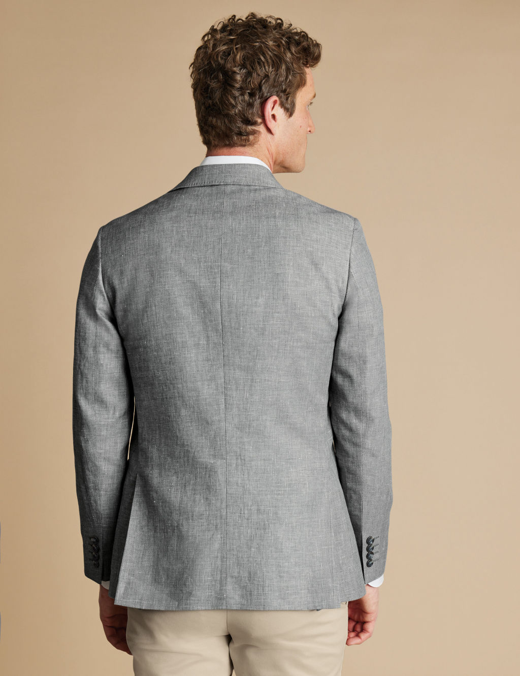 Slim Fit Linen Blend Blazer 2 of 5