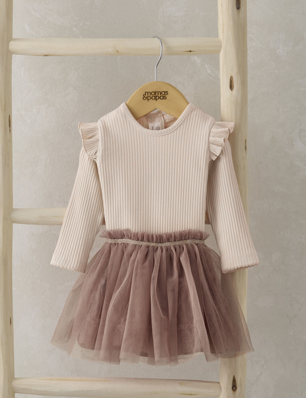 2pc Mesh Tutu & Cotton Rich Bodysuit Outfit (0-3 Yrs)
