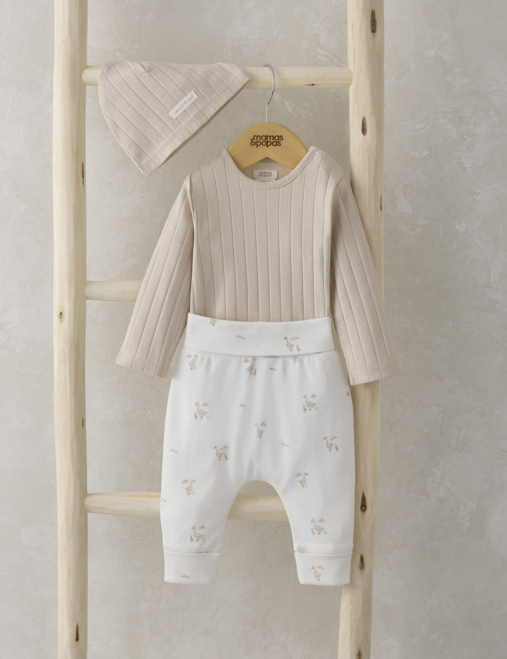 3pc Pure Cotton Duck Print Outfit (0-9 Mths)