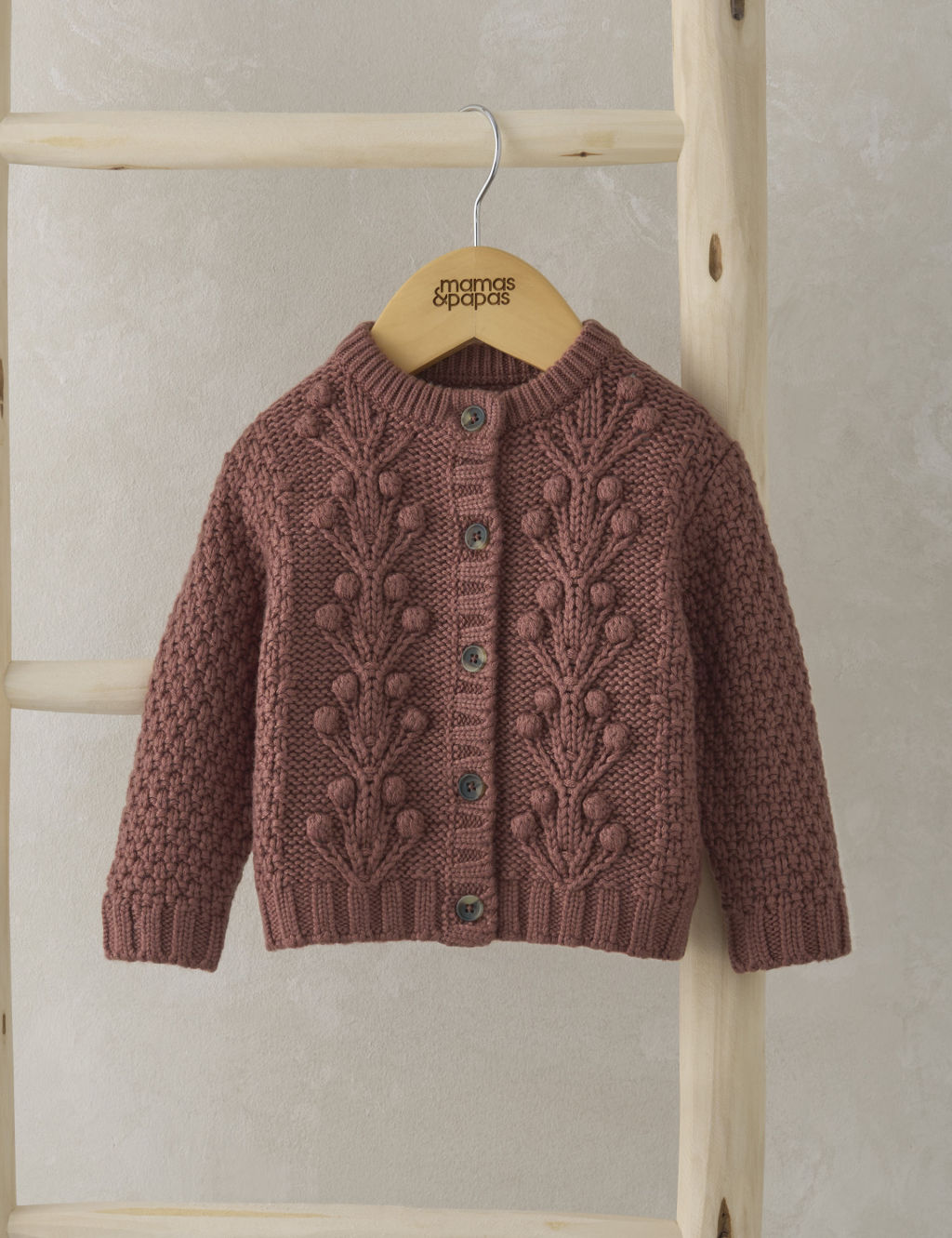 Cotton Rich Knitted Cardigan with Wool (0-3 Yrs)