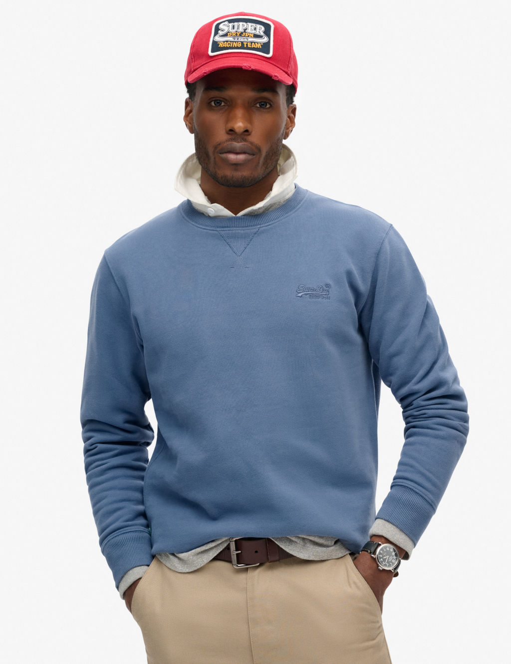 Cotton Rich Ribbed Sweatshirt