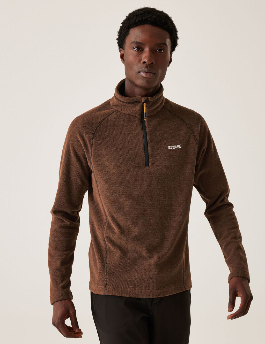 Men's Tactical Windproof Fleece Jumper - High Neck Half-Zip Design for Ultimate Comfort and Warmth main image 0