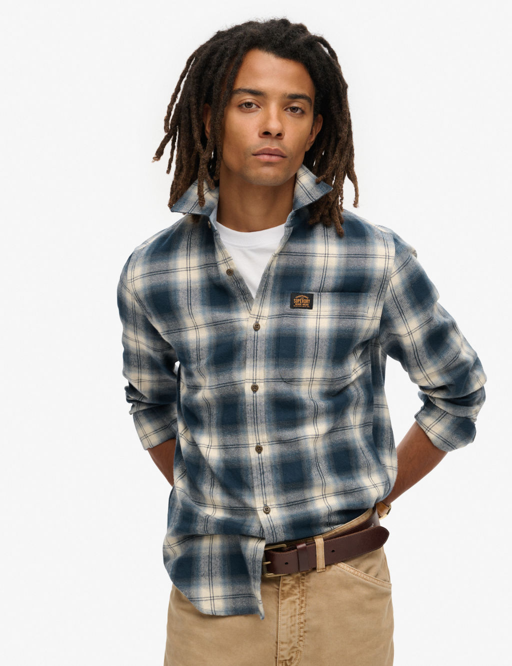 Pure Cotton Check Flannel Shirt