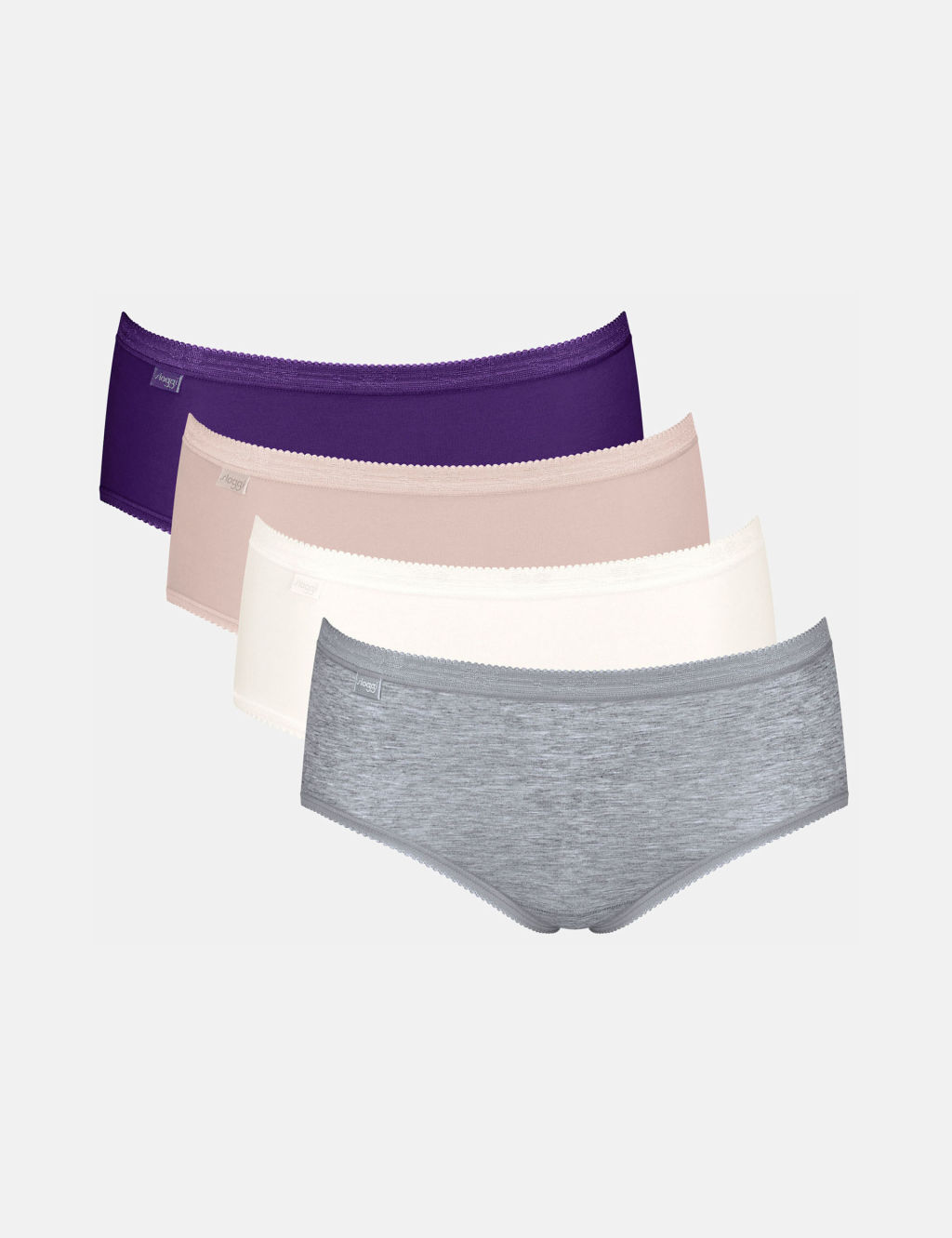 4pk Basic+ Midi Cotton Rich Knickers