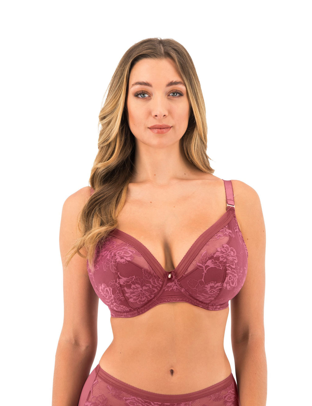 Fusion Lace Wired Plunge Bra