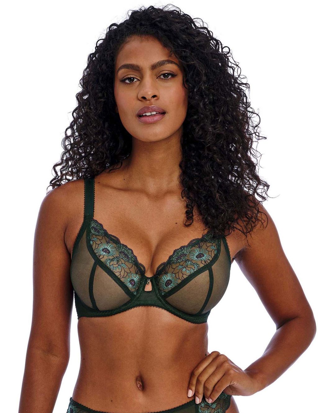 Loveland Mesh Wired Side Support Bra (D-FF)