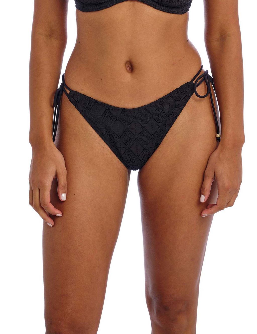 Nomad Nights Textured High Leg Bikini Bottoms