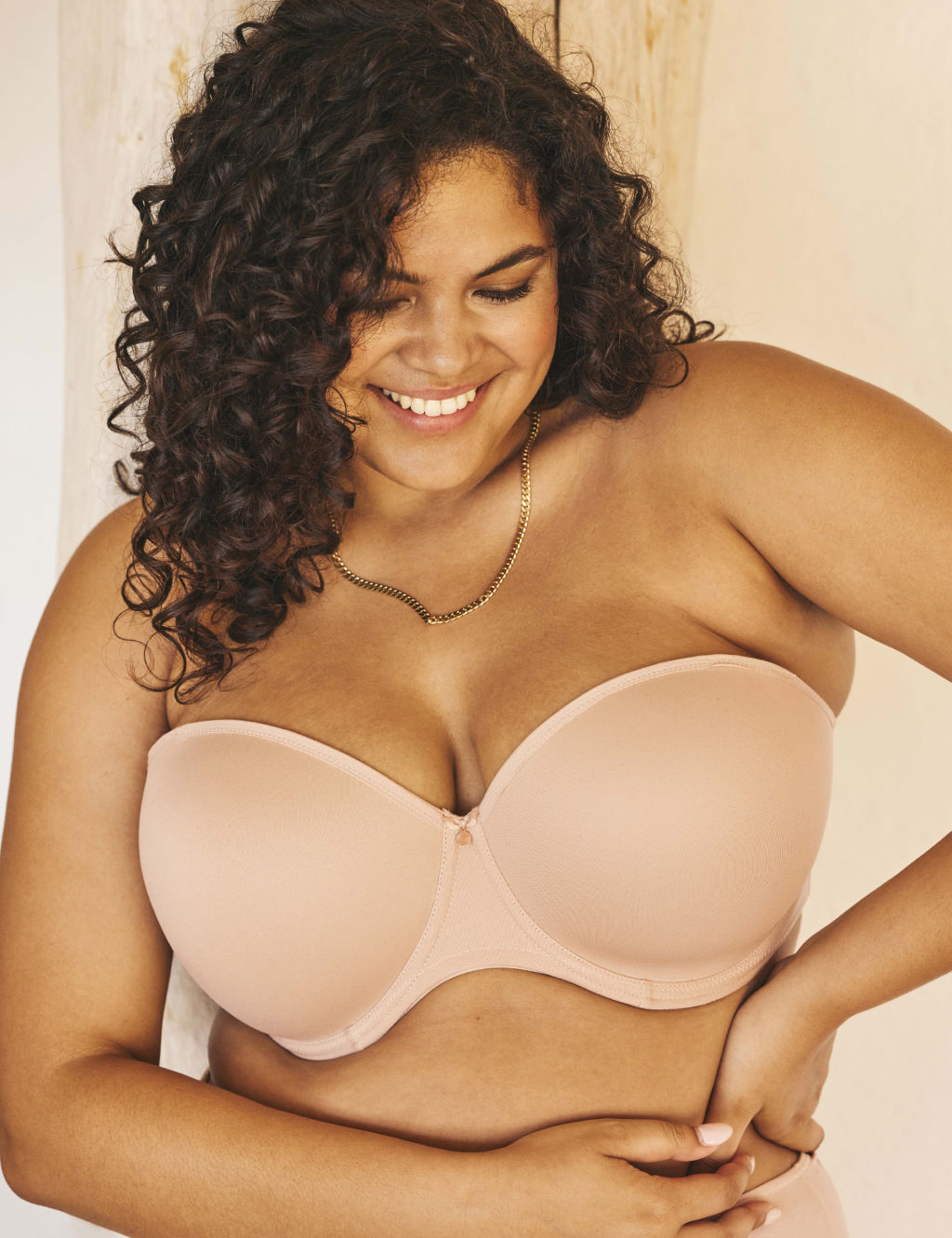 Smooth Wired Moulded Strapless Bra DD-J