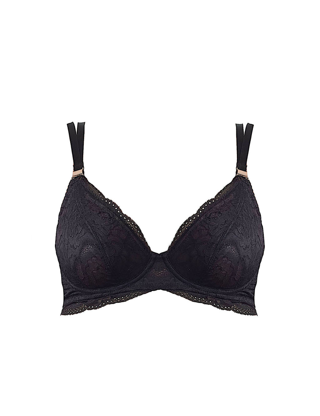 Heroine Plunge Lace Flexi Wired Nursing Bra D-H 1 of 7