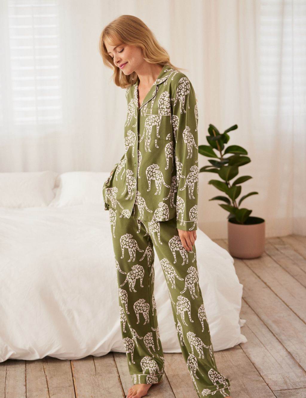 Cotton Rich Leopard Pyjama Set