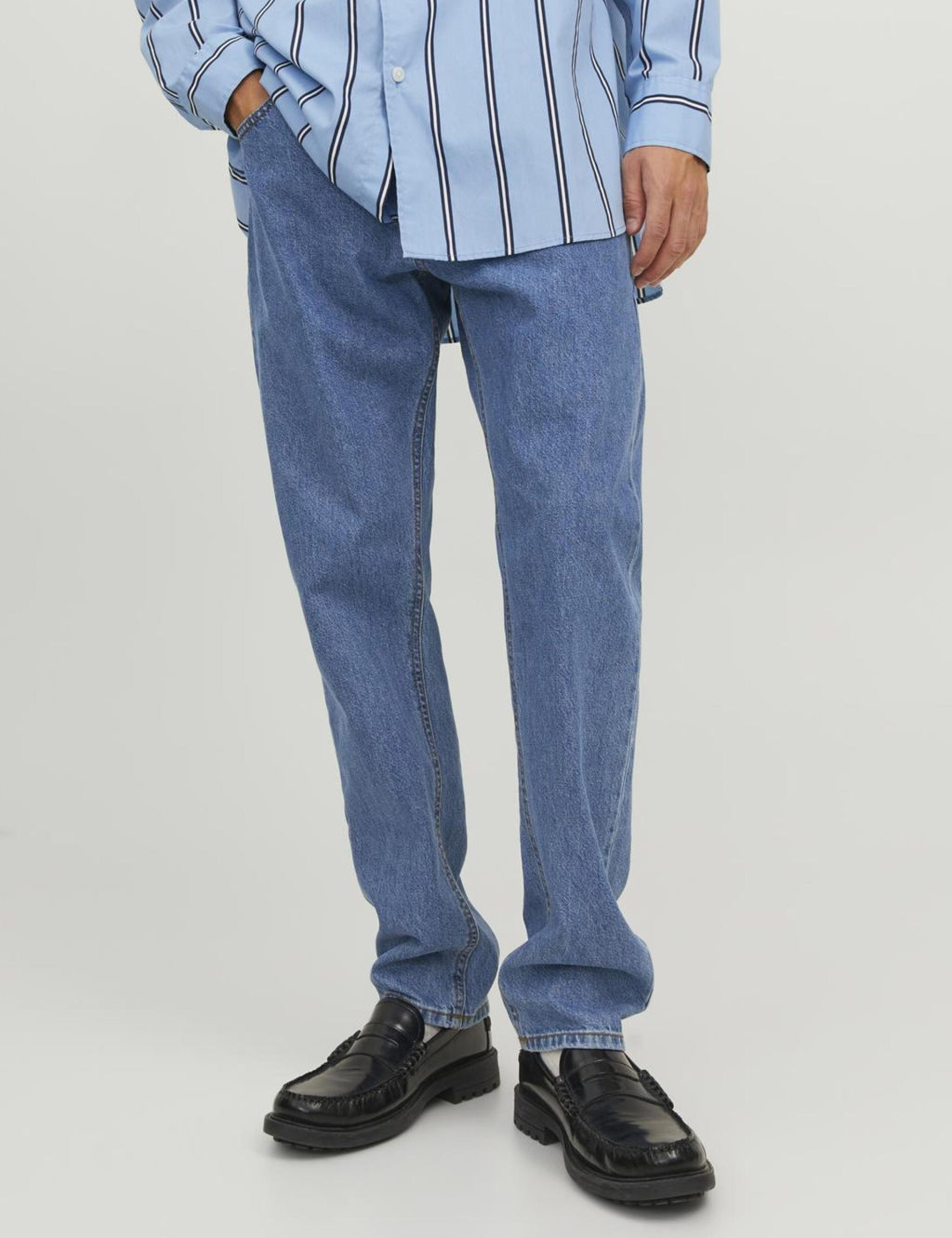 Regular Fit Pure Cotton Rigid Jeans