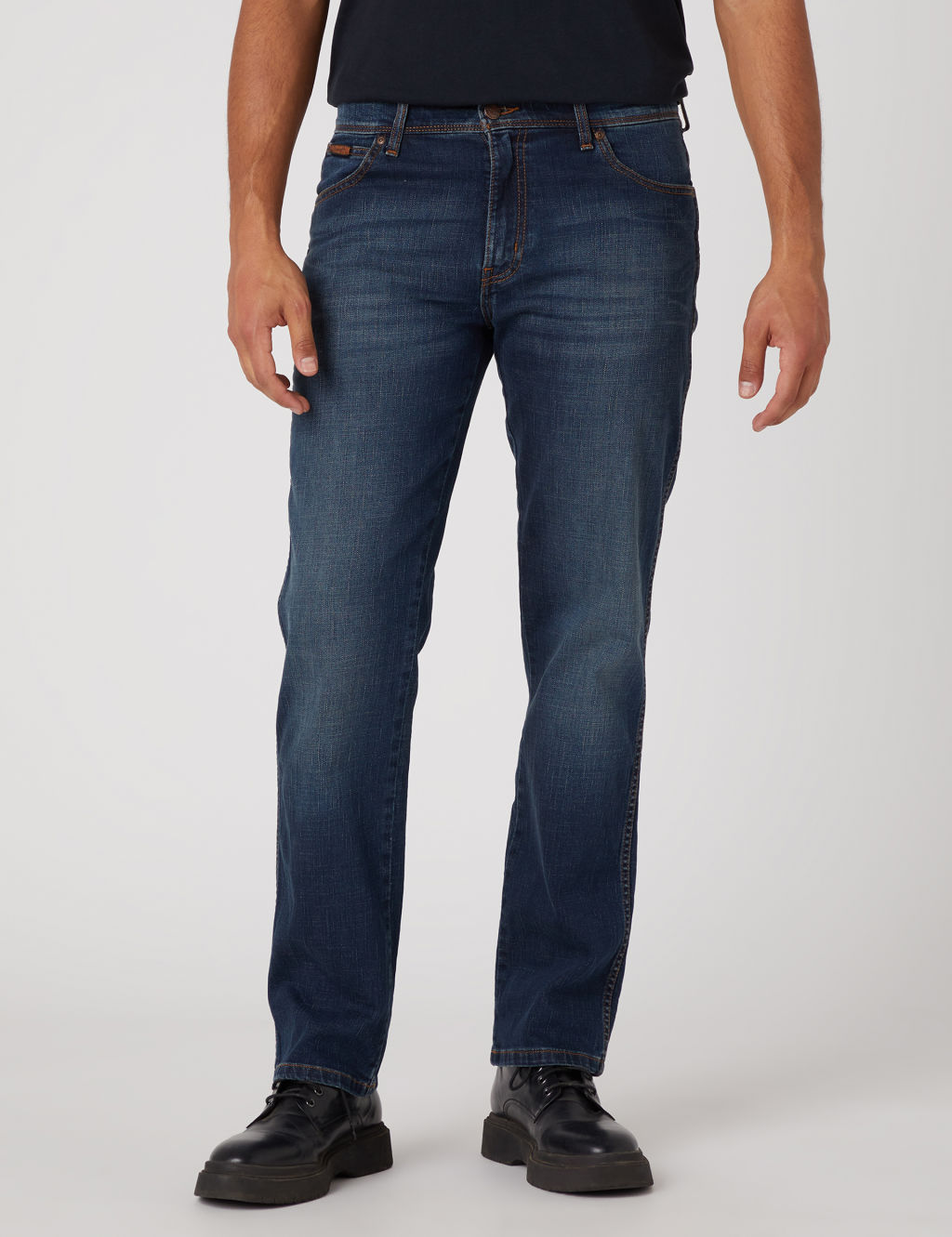 Straight Fit 5 Pocket Jeans