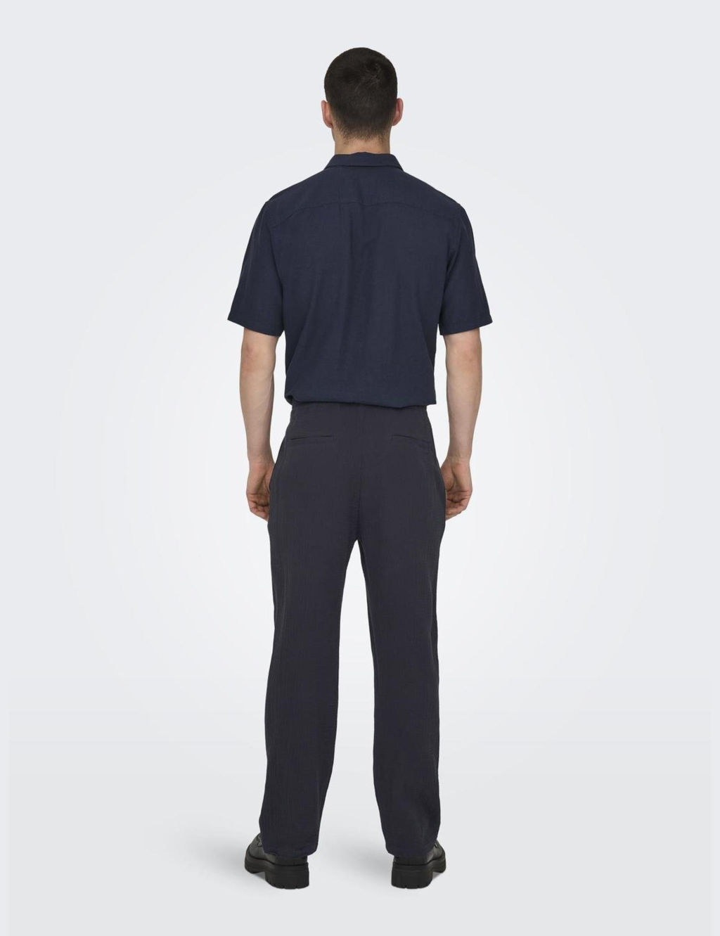Straight Fit Pure Cotton Trousers 6 of 7