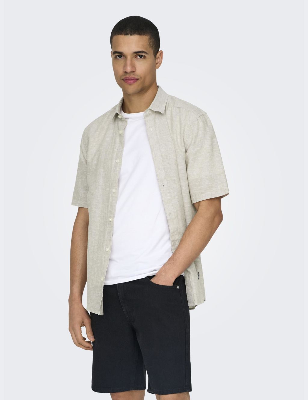 Cotton Linen Blend Shirt