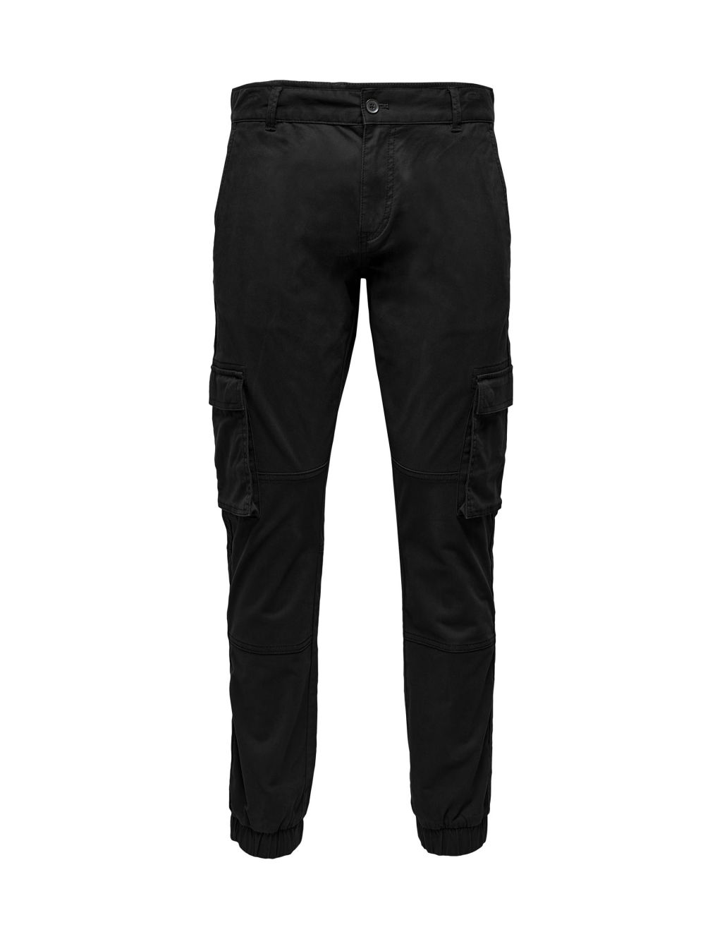 Slim Fit Cotton Rich Cargo Trousers 1 of 3