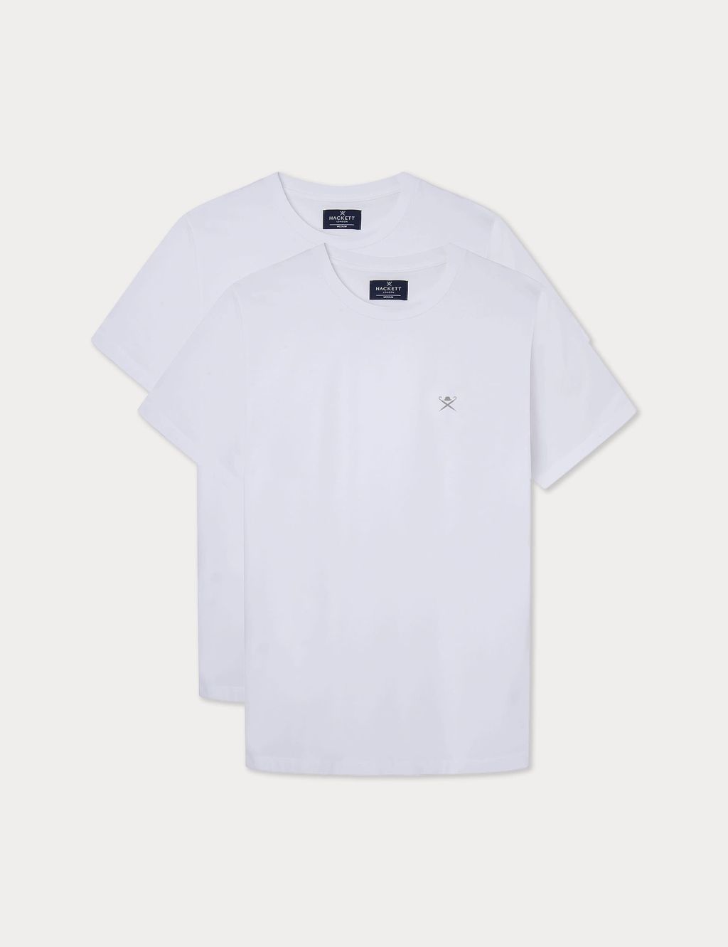 2pk Pure Cotton Crew Neck T-Shirt