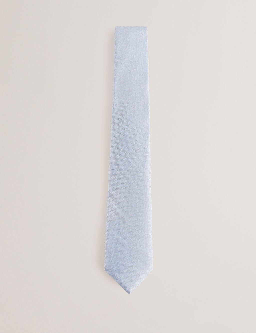 Herringbone Pure Silk Tie 3 of 3