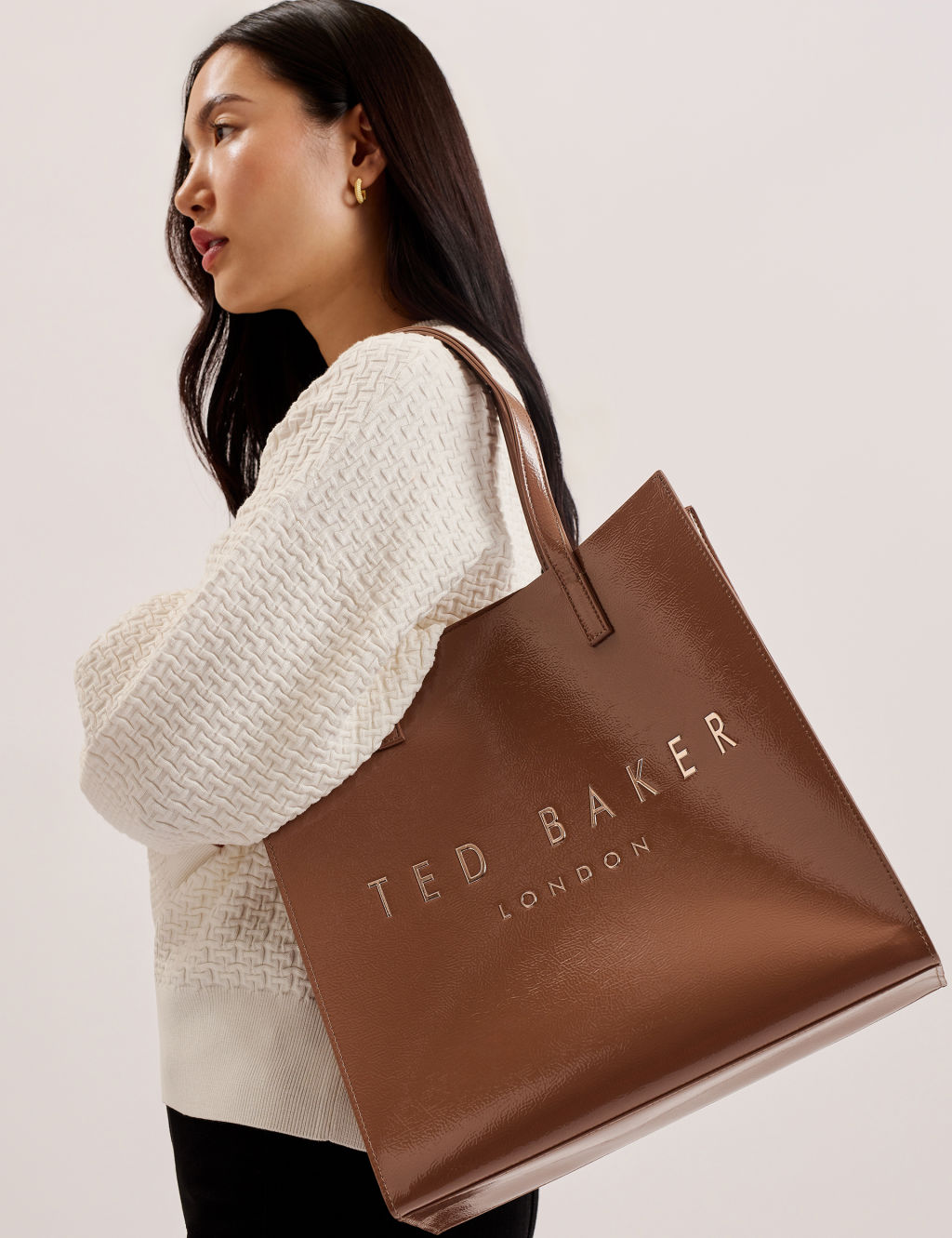 Faux Leather Tote Bag