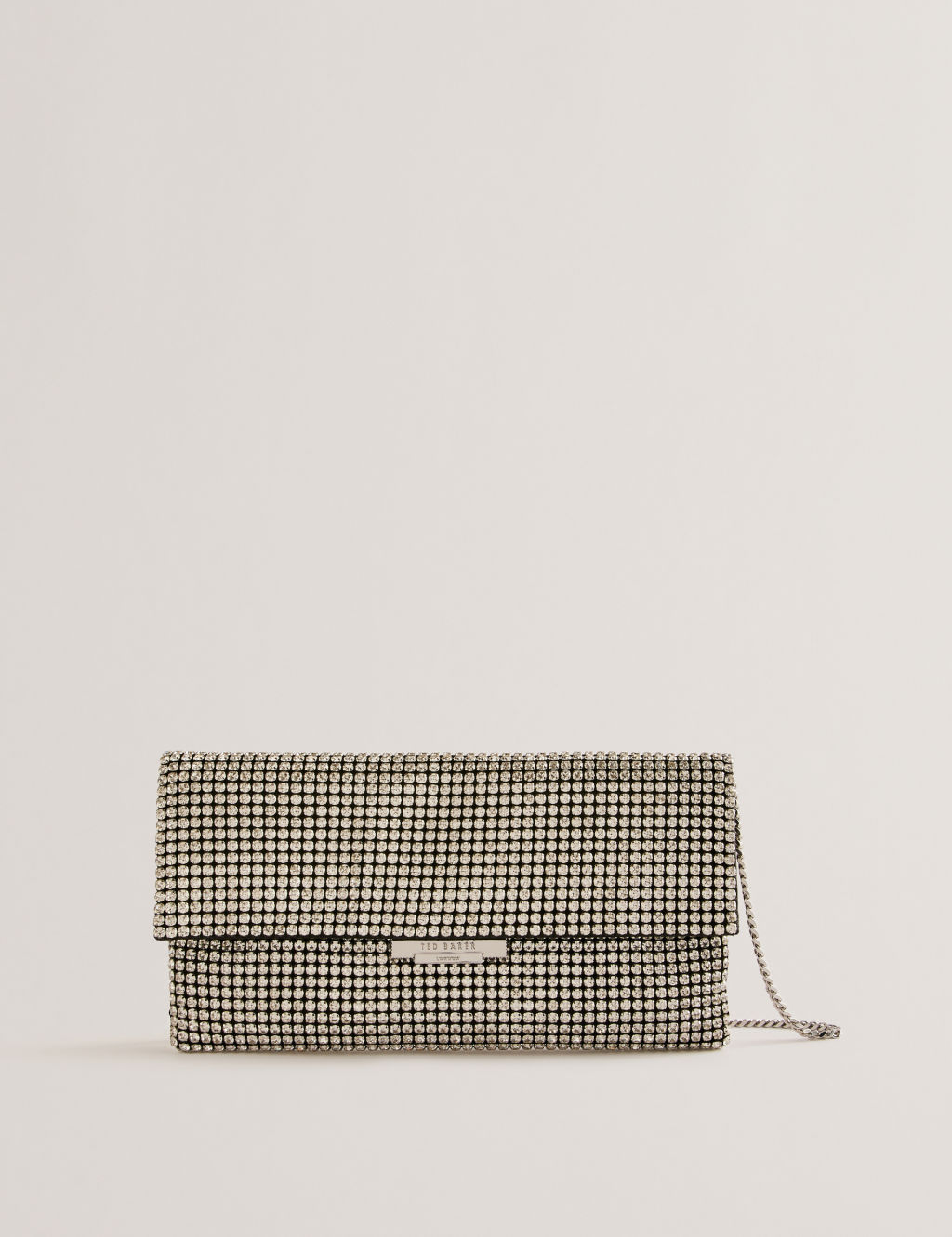 Crystal Chain Strap Cross Body Bag