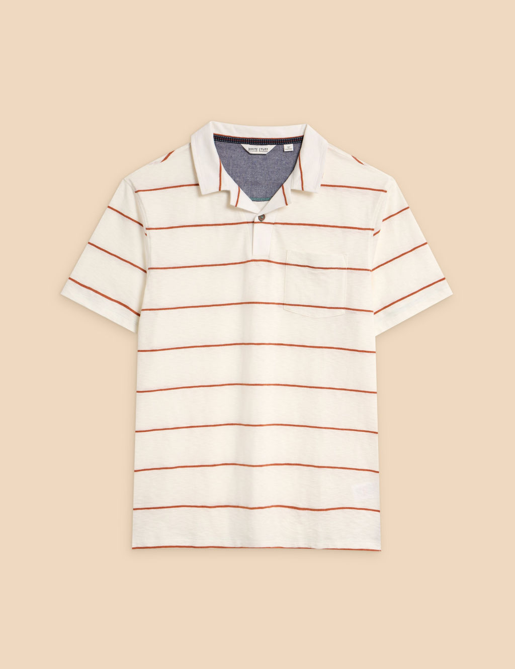 Pure Cotton Striped Polo Shirt 1 of 6