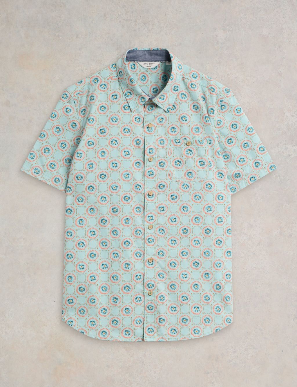 Pure Cotton Tile Print Shirt 1 of 6