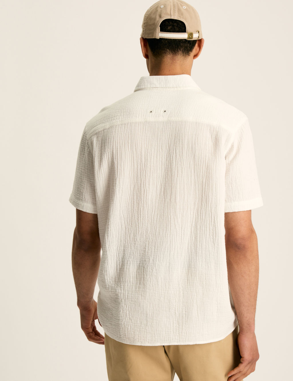 Pure Cotton Collared Textured T-Shirt 6 of 7