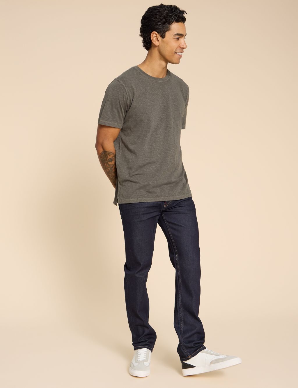 Straight Fit 5 Pocket Jeans