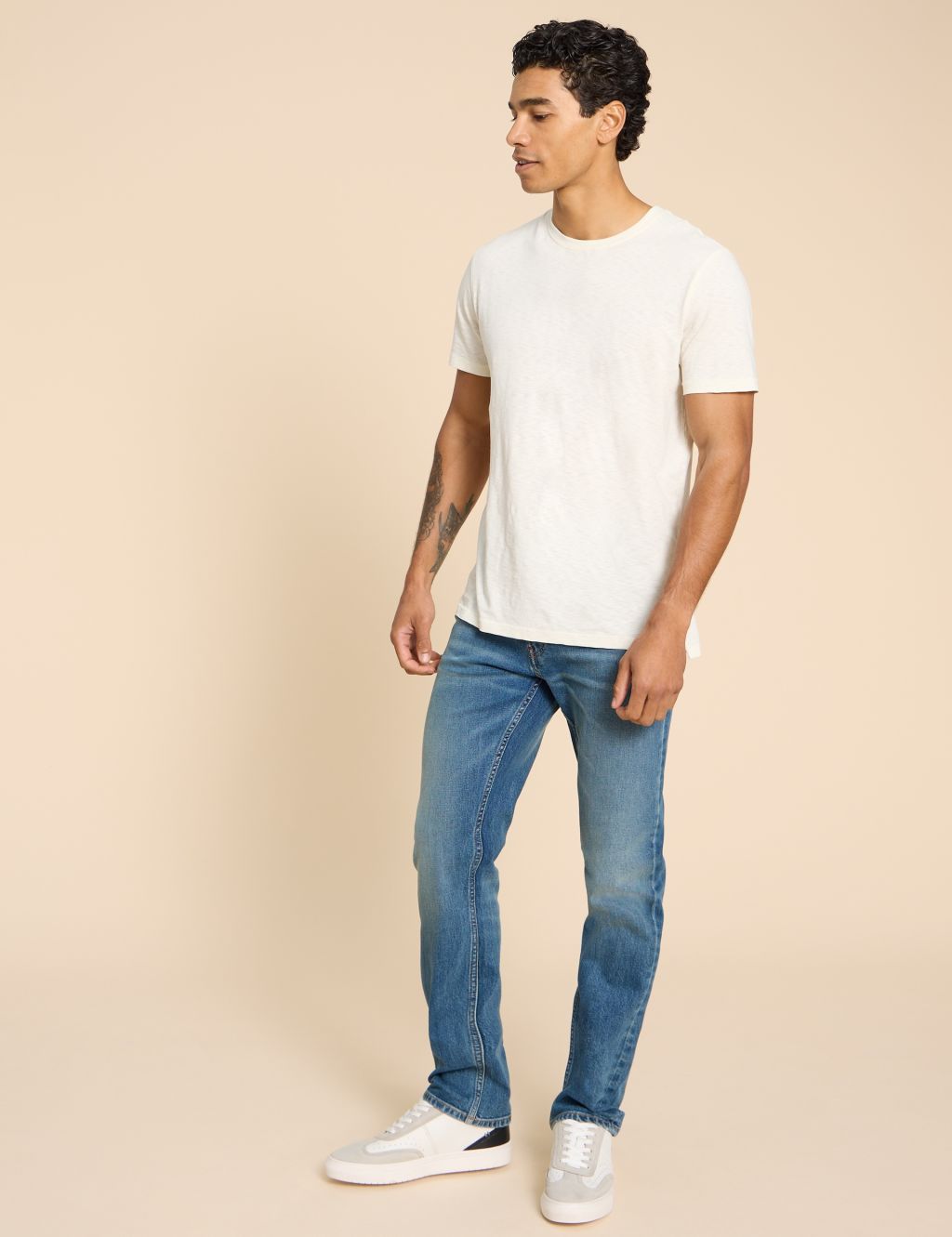 Straight Fit 5 Pocket Jeans