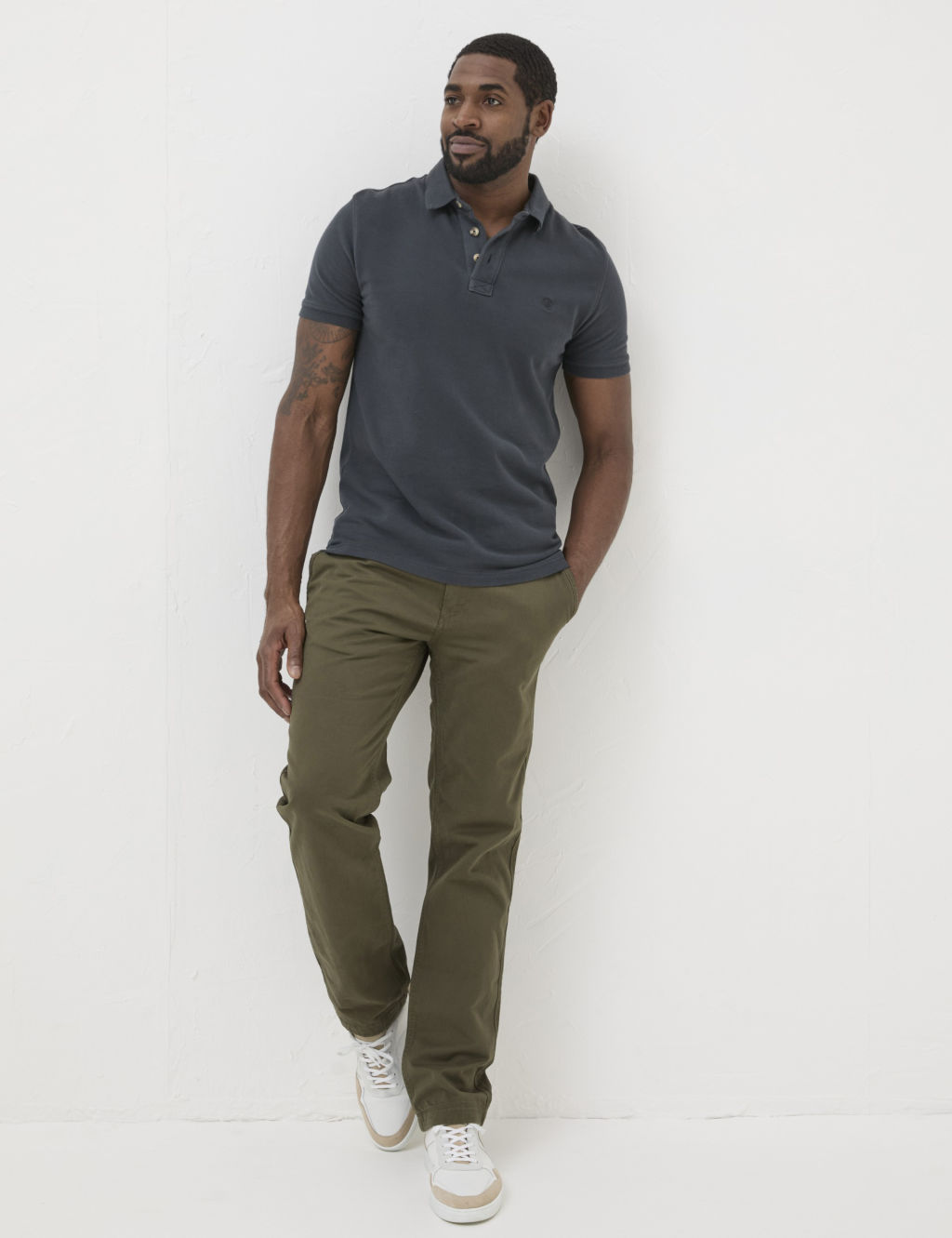 Regular Fit Pure Cotton Chinos