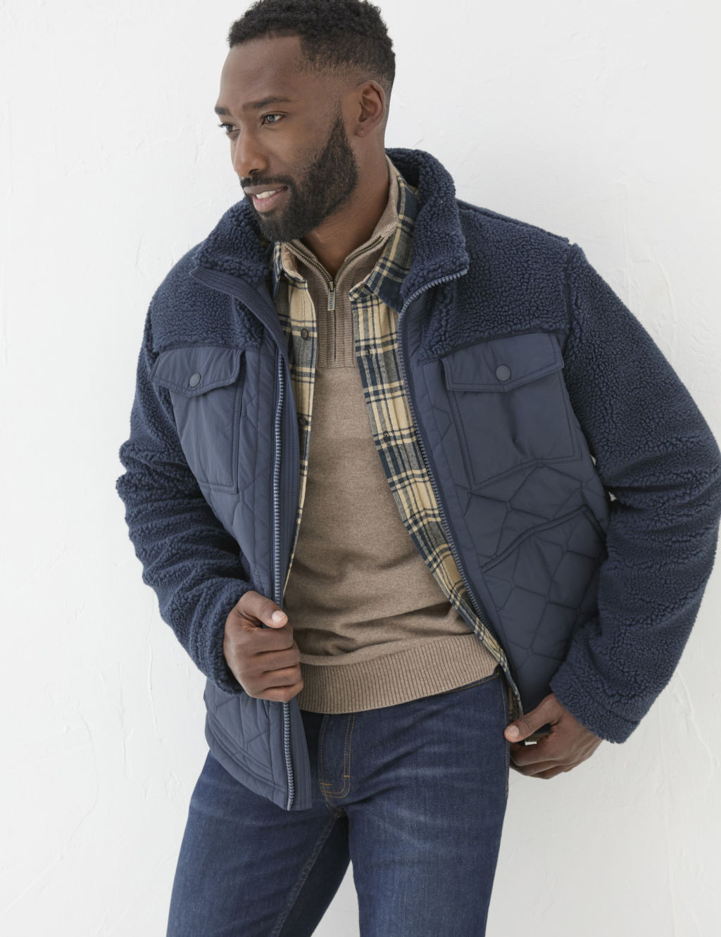 Borg Quilted Jacket