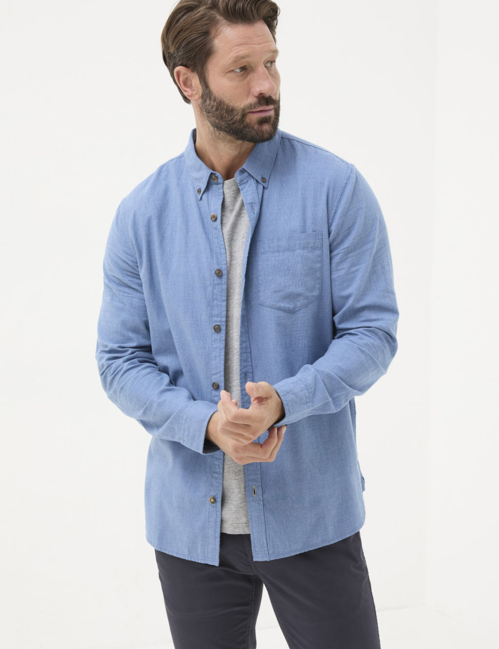 Pure Cotton Oxford Shirt