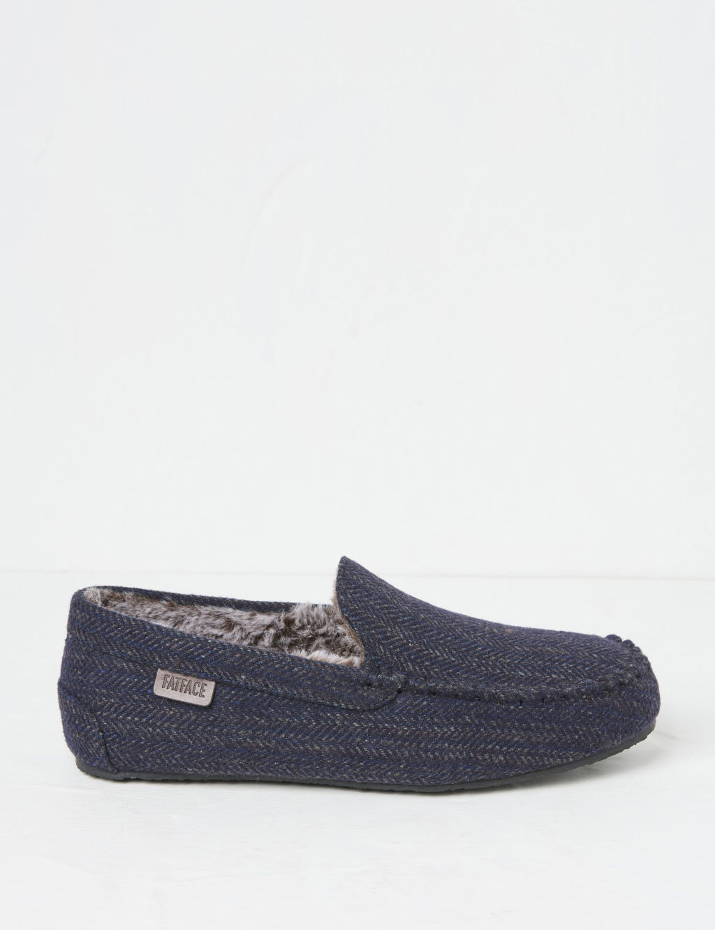 Herringbone Moccasin Slippers