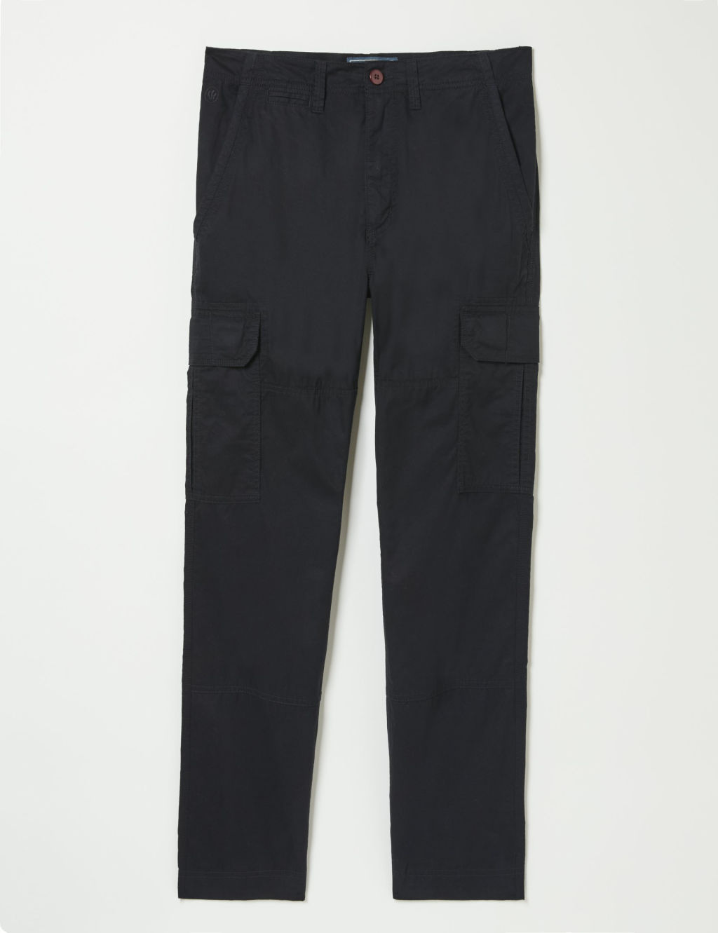 Straight Fit Pure Cotton Cargo Trousers