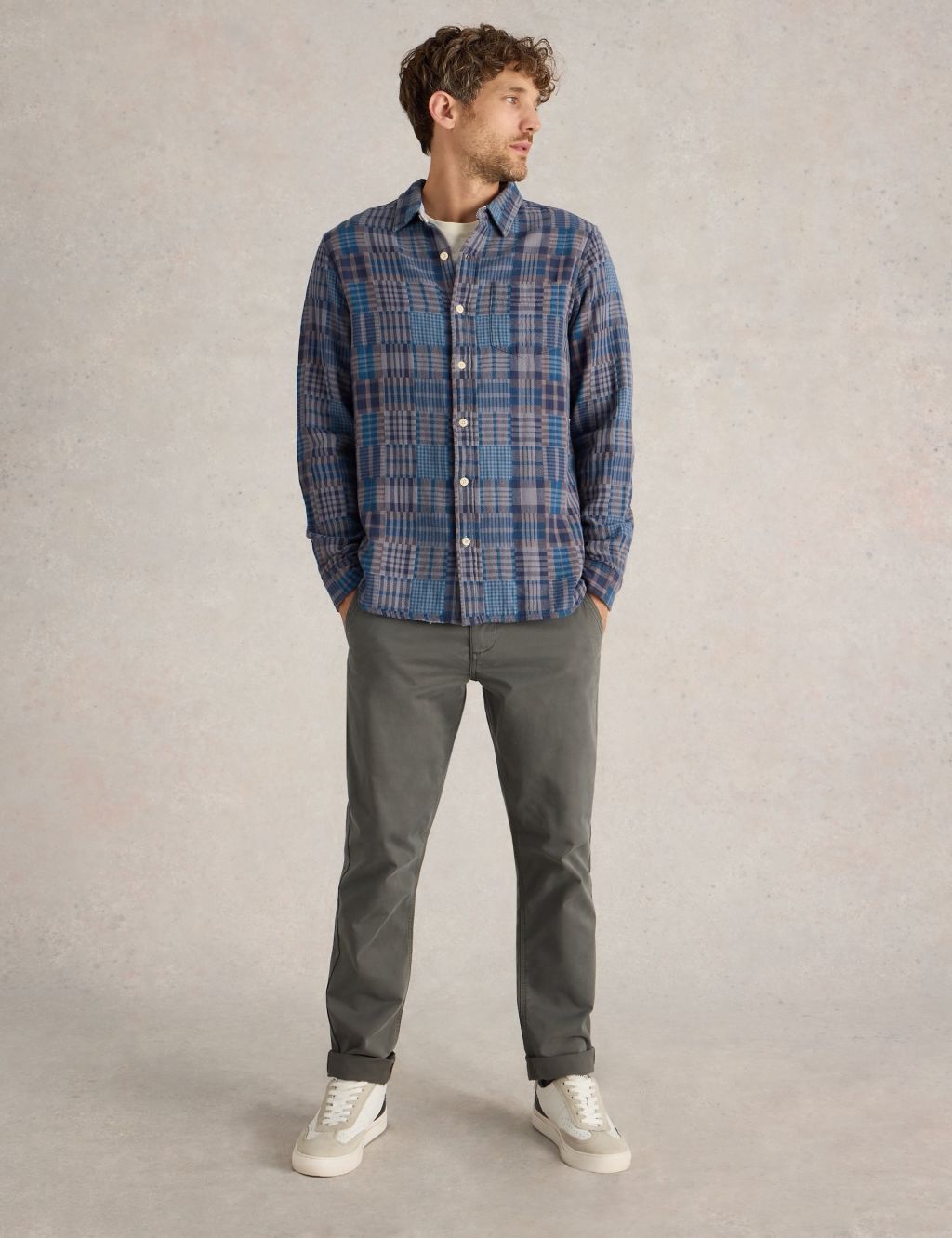 Easy Iron Pure Cotton Check Shirt