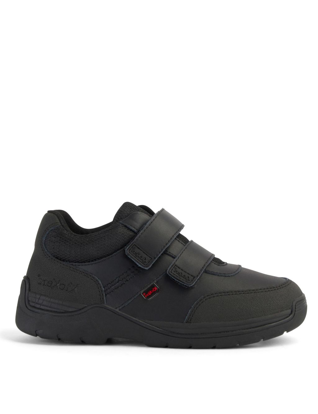 Kids' Leather Riptape School Shoes