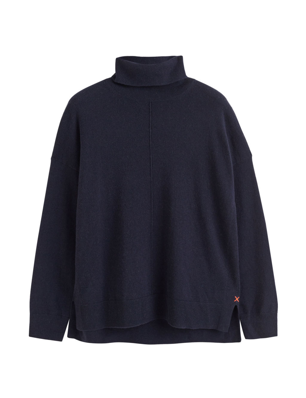 Wool Rich with Cashmere Roll Neck Relaxed Jumper