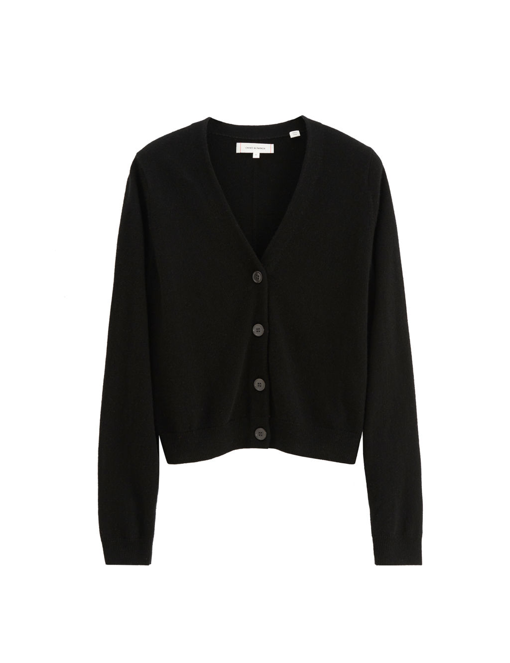 Wool Rich Cropped Cardigan with Cashmere 1 of 3