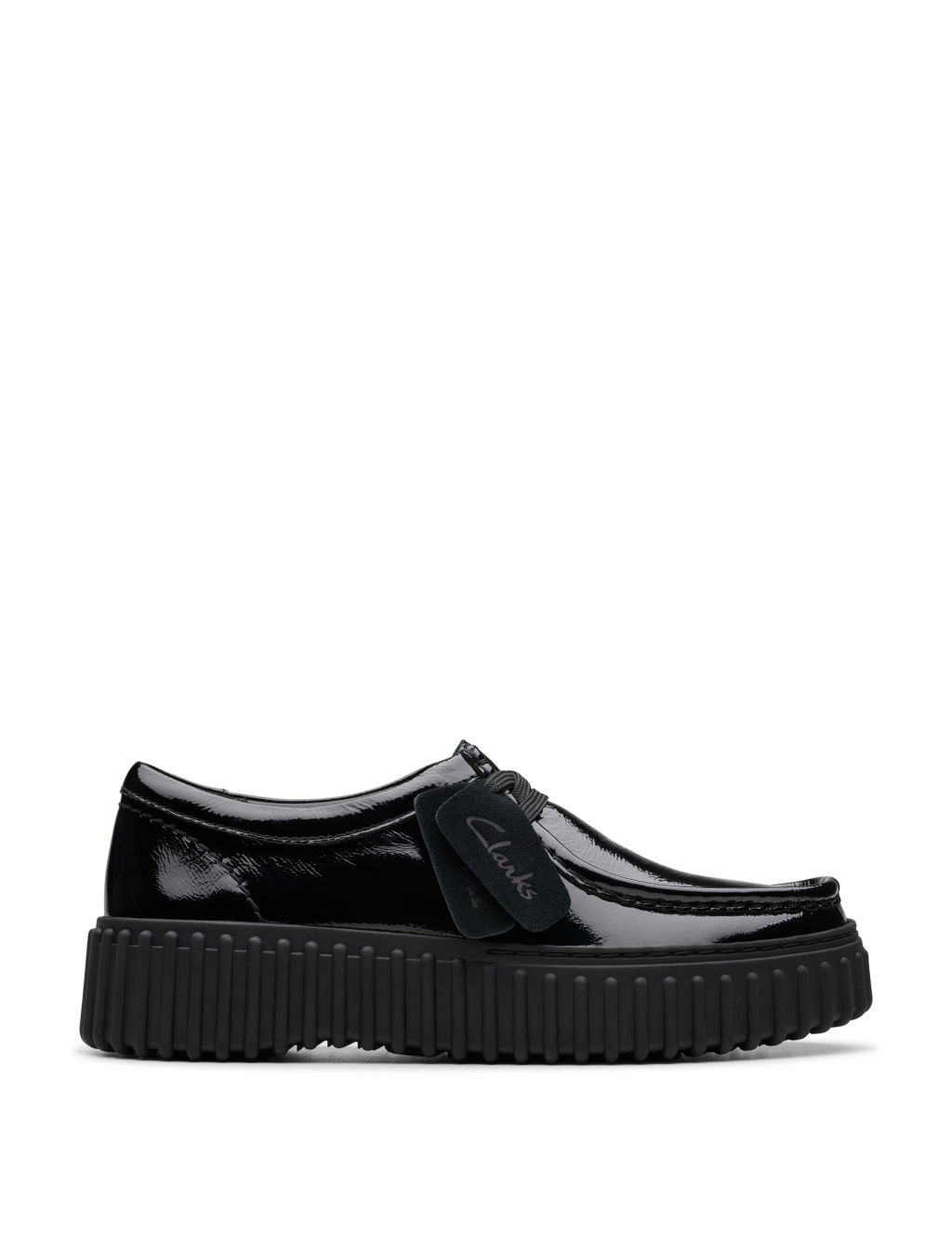 Leather Patent Flatform Loafers